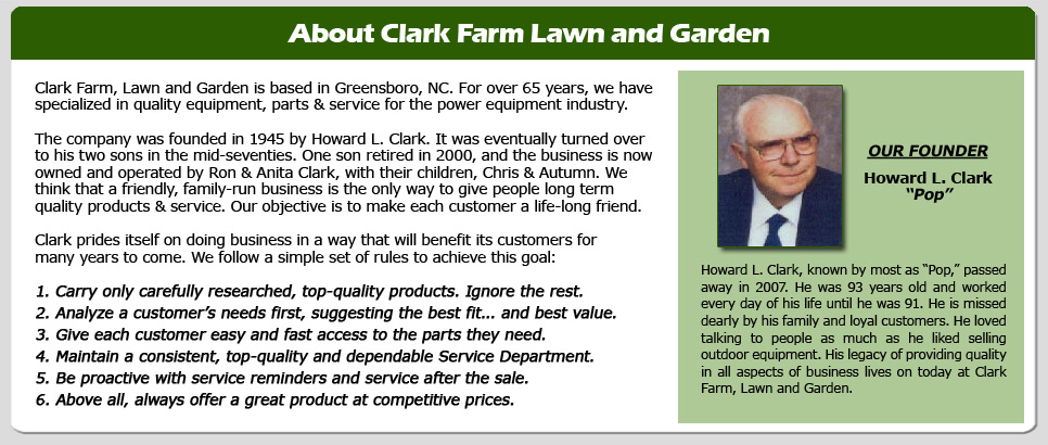 About Clark Farm Lawn and Garden